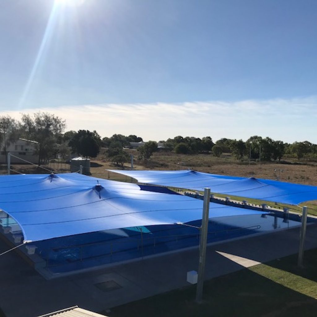 Karumba Pool Demountable Shade Sail Solution